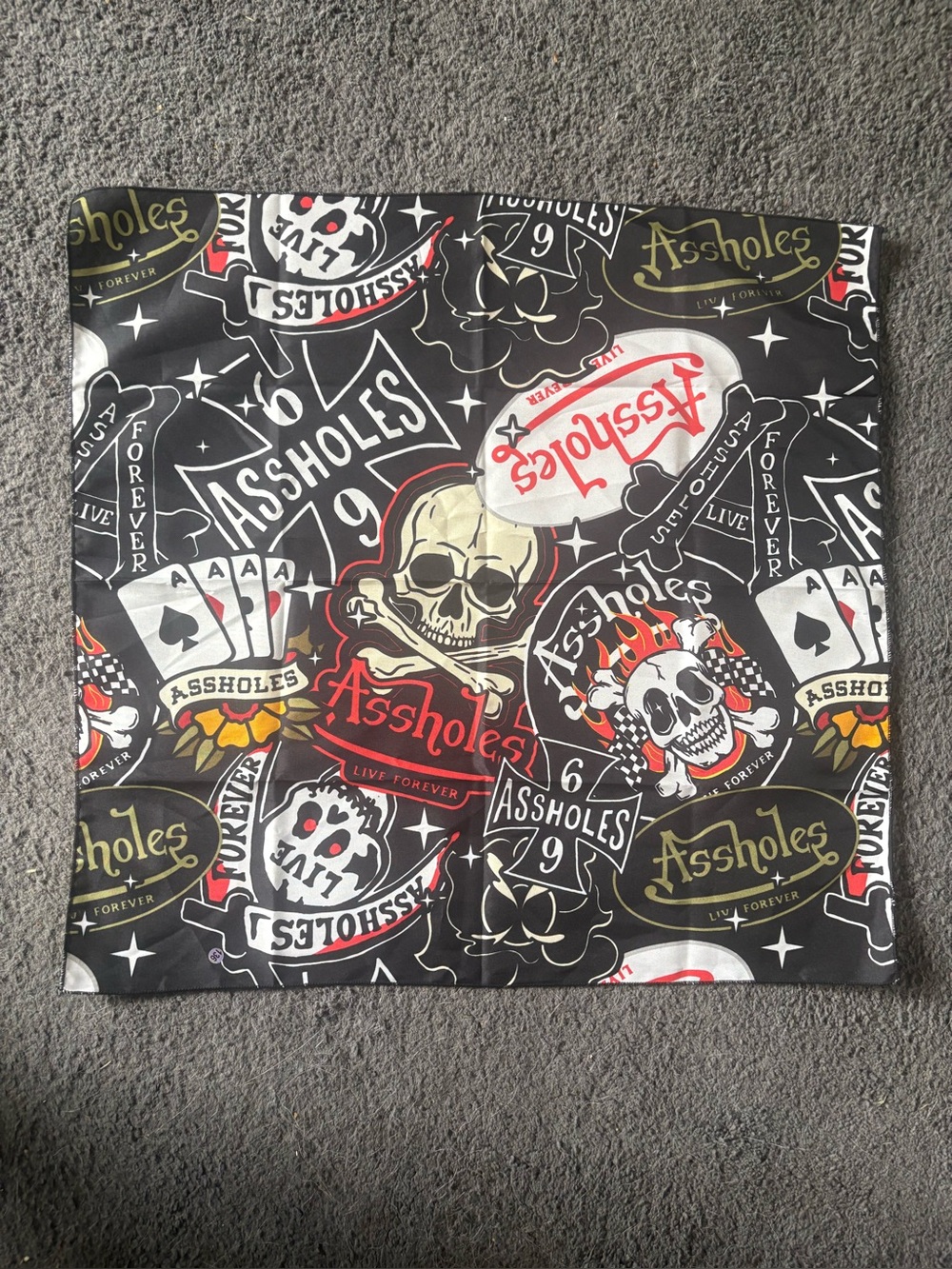 NIP Assholes Live Forever (ALF) biker-style bandana